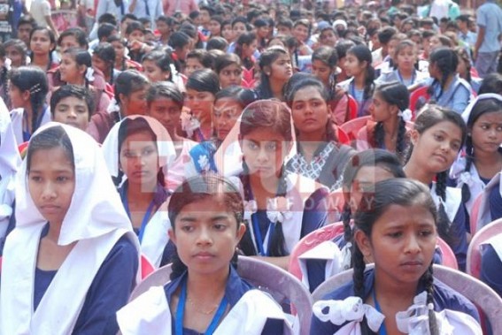 Tripura Assembly Election-2018 : School Students suffering everyday in ruling partyâ€™s rallies 